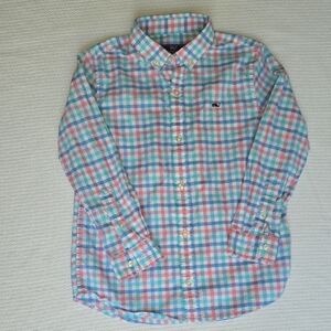 Vineyard Vines Multicolor Checkered Button Down Shirt - Boys